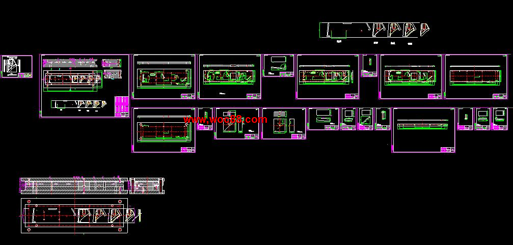 （全套CAD）汽車防撞后支架級進模設計（終稿）CAD截圖07