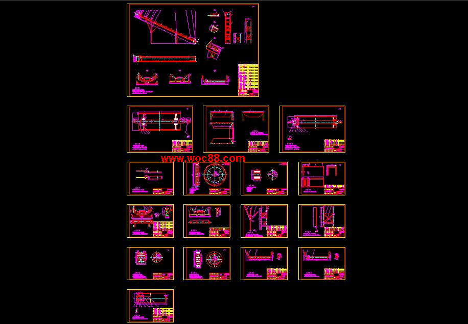 （全套CAD）木片輸送機設計（終稿）CAD截圖10