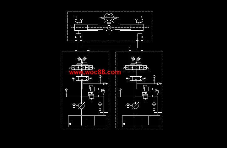 （全套CAD）撥叉式液壓舵機設計（終稿）CAD截圖05