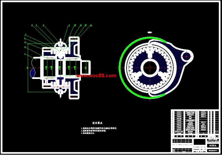 （全套CAD）捷達轎車GIF兩軸式變速器設計（終稿）CAD截圖07