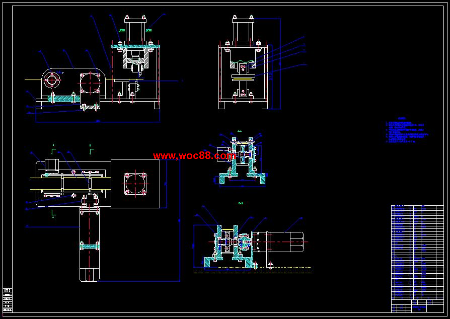 （全套CAD）木片定長剪板機的設計（終稿）CAD截圖02