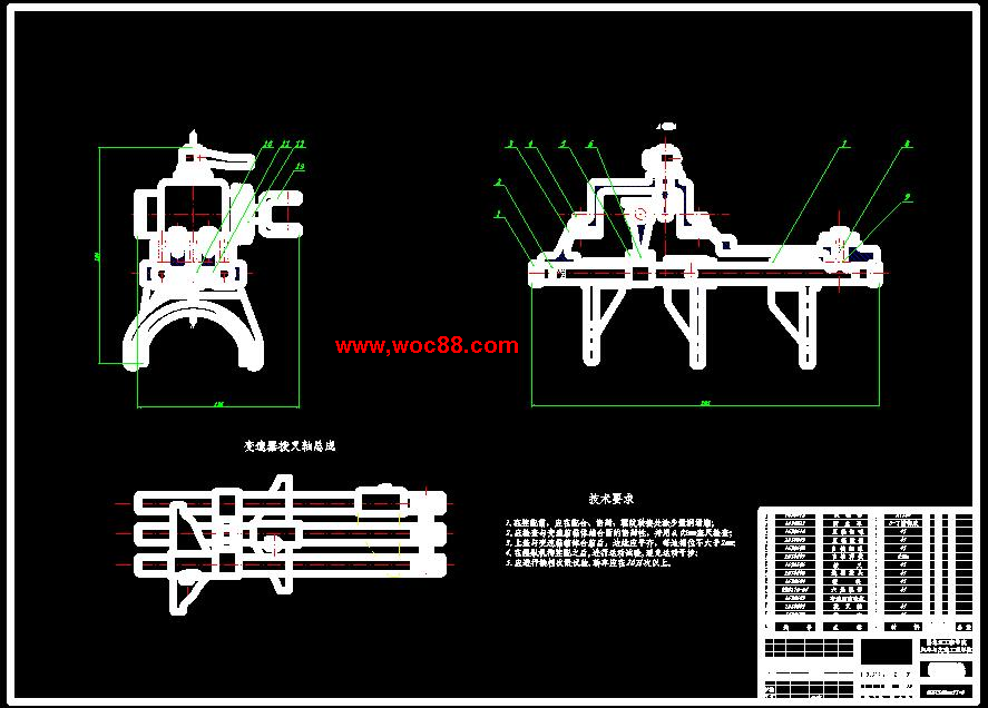 （全套CAD）捷達轎車GIF兩軸式變速器設計（終稿）CAD截圖01