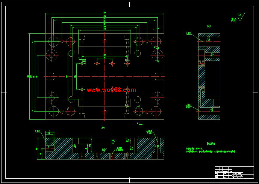 （全套CAD）掛套注塑模具設計（終稿）CAD截圖03