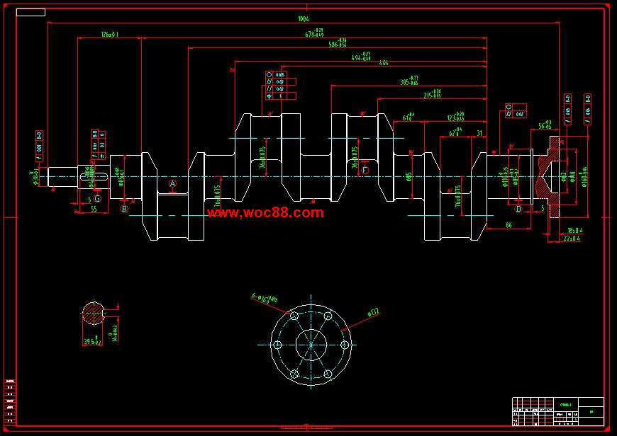 （全套CAD）曲軸零件的數控工藝及工裝夾具設計（終稿）CAD截圖03