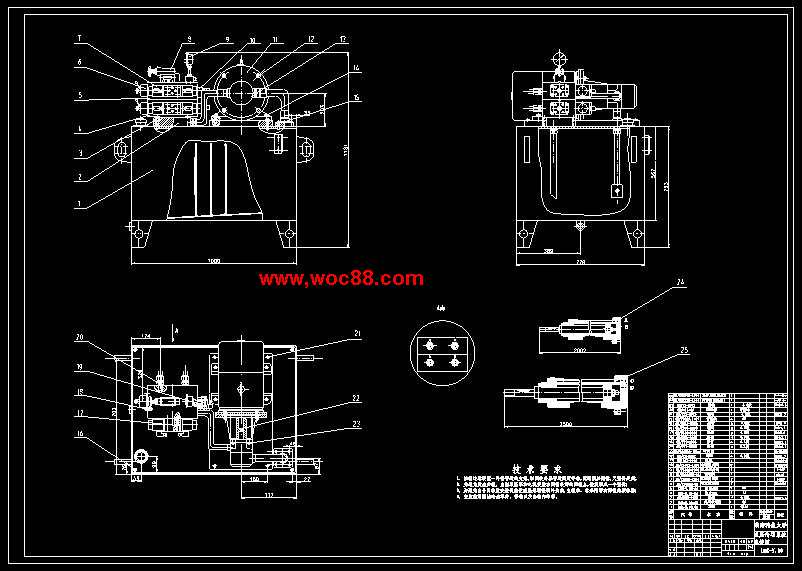 （全套CAD）木工用異型槽龍門銑床液壓系統改進及除塵設計（終稿）CAD截圖10