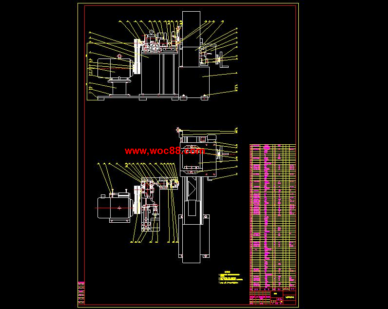 （全套CAD）木材刀具切削試驗臺整體設計（終稿）CAD截圖04