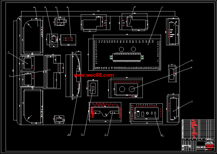 （全套CAD）捷達轎車電器教學實驗臺改造設計與制作（終稿）CAD截圖04