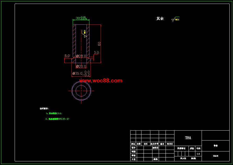 （全套CAD）按鈕注塑模具設計（終稿）CAD截圖03