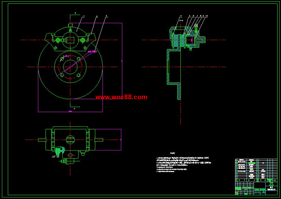 （全套CAD）捷達轎車制動器設計（終稿）CAD截圖02