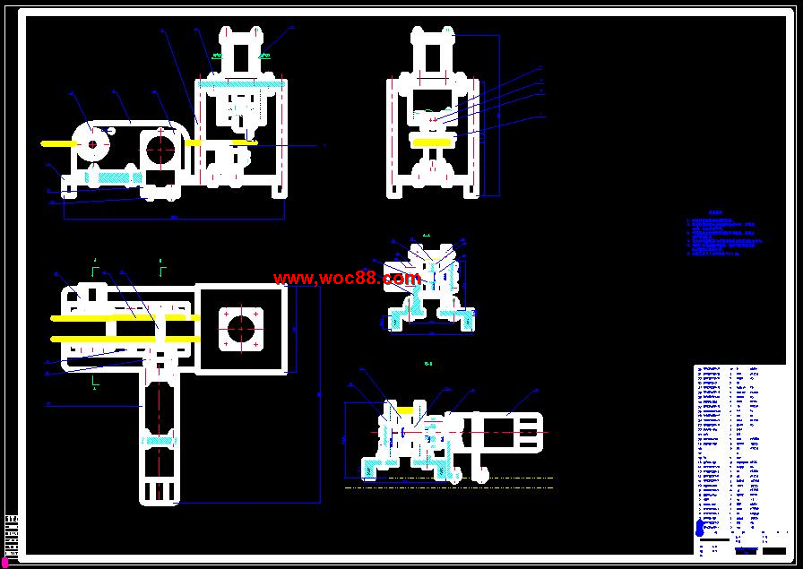 （全套CAD）木片定長剪板機的設計（終稿）CAD截圖01