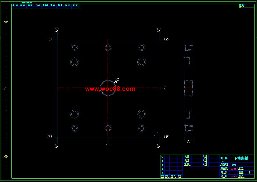 （全套CAD）汽車車燈開關插件的注塑模設計（終稿）CAD截圖04