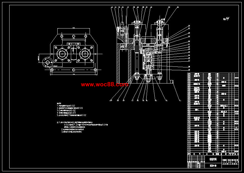 （全套CAD）方刀架工藝及銑床和鉆床夾具設計（終稿）CAD截圖02