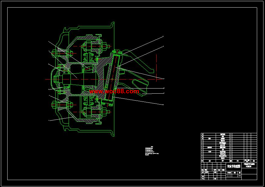 （全套CAD）汽車前橋的設計（終稿）CAD截圖05