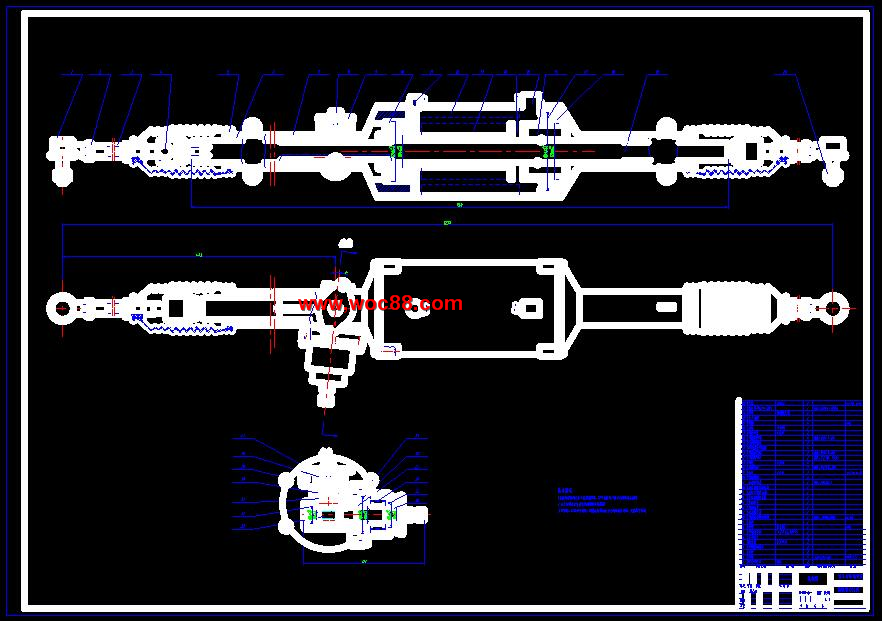 （全套CAD）汽車四輪轉向傳動系統設計（終稿）CAD截圖05