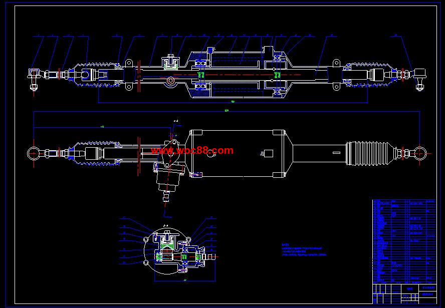 （全套CAD）汽車四輪轉向傳動系統設計（終稿）CAD截圖06