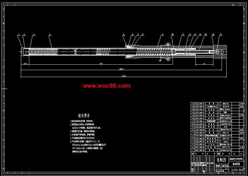 （全套CAD）摩托車前減震器的設計（終稿）CAD截圖01