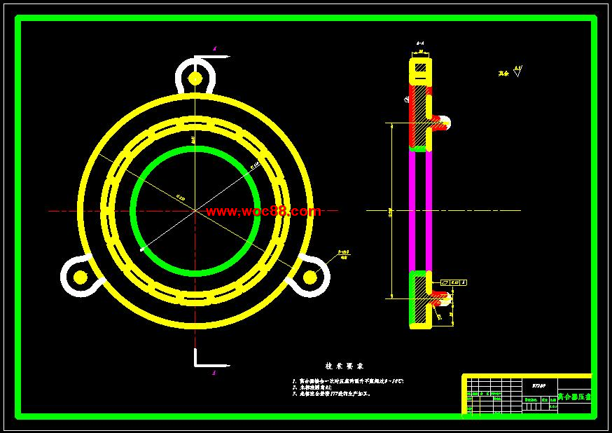 （全套CAD）汽車螺旋彈簧離合器的設計（終稿）CAD截圖04