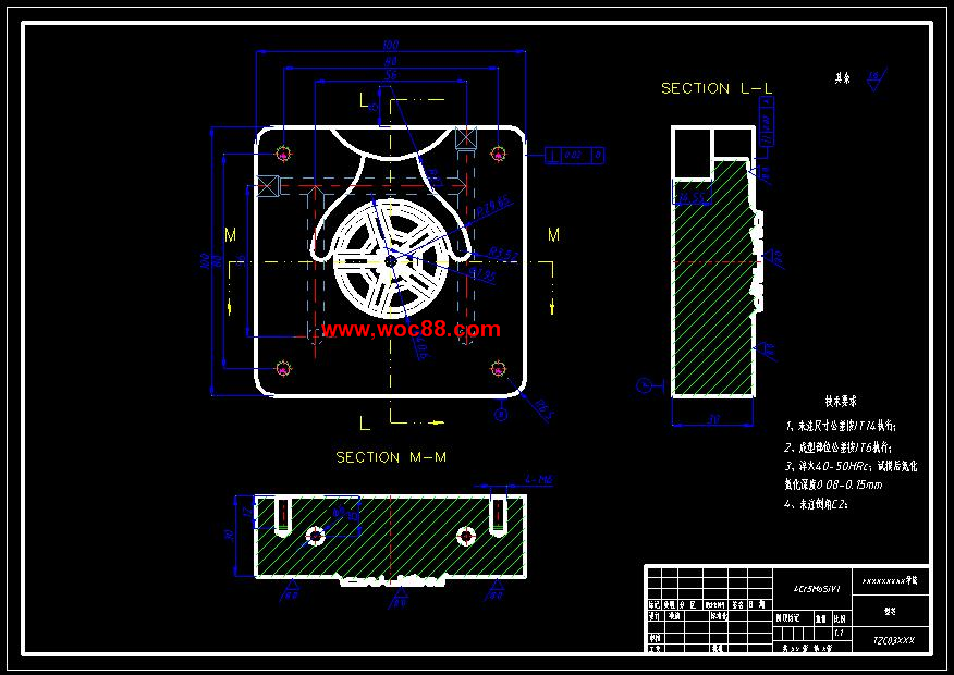 （全套CAD）汽車輪轂壓鑄模具設計（終稿）CAD截圖07