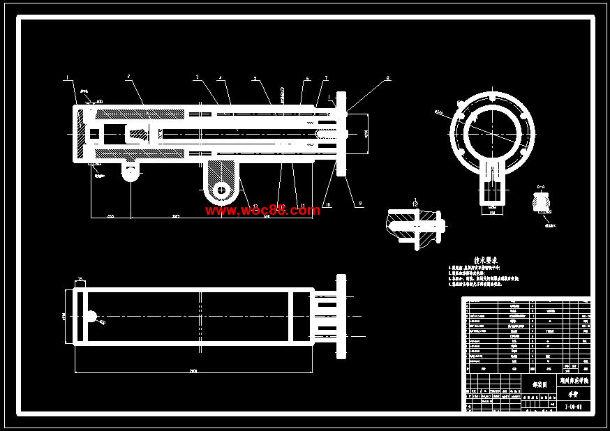 （全套CAD）曲軸搬運機械手畢業設計（終稿）CAD截圖04