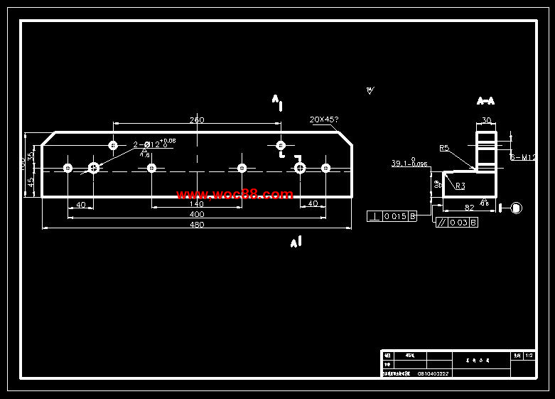 （全套CAD）汽車車門墊板的沖裁模具設計（終稿）CAD截圖06