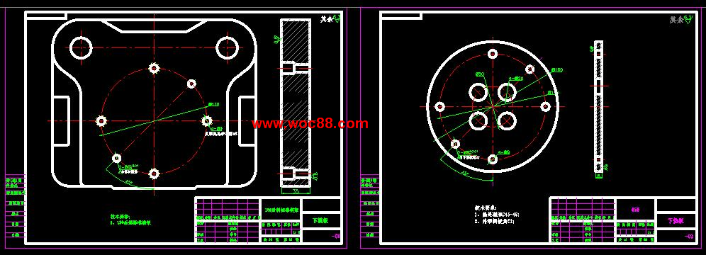 （全套CAD）汽車玻璃升降器外殼沖壓復合模具設計（終稿）CAD截圖02