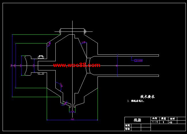 （全套CAD）新型磨粉磨漿機的設計與研究（終稿）CAD截圖02