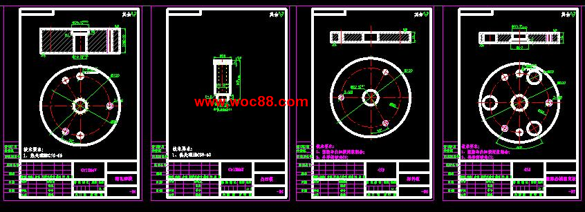 （全套CAD）汽車玻璃升降器外殼沖壓復合模具設計（終稿）CAD截圖08