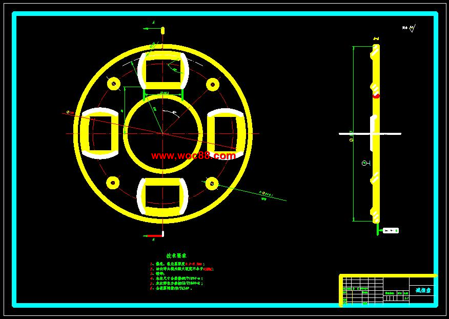 （全套CAD）汽車螺旋彈簧離合器的設計（終稿）CAD截圖03