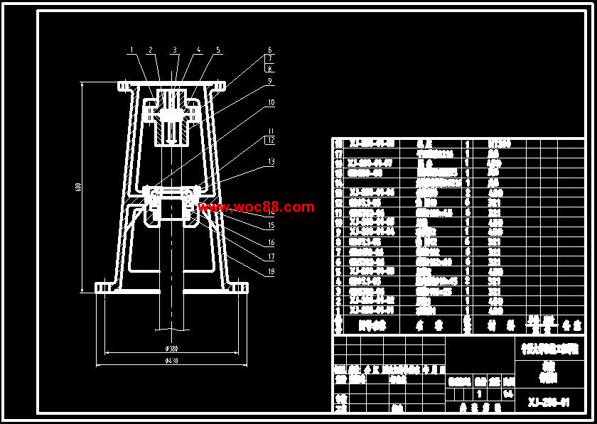 （全套CAD）攪拌器的設計（終稿）CAD截圖03