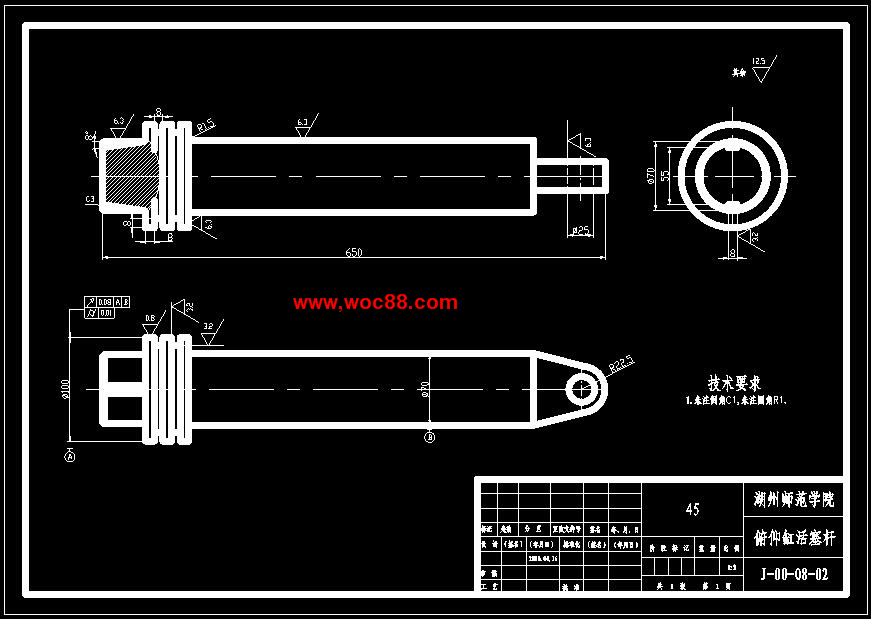 （全套CAD）曲軸搬運機械手畢業設計（終稿）CAD截圖08