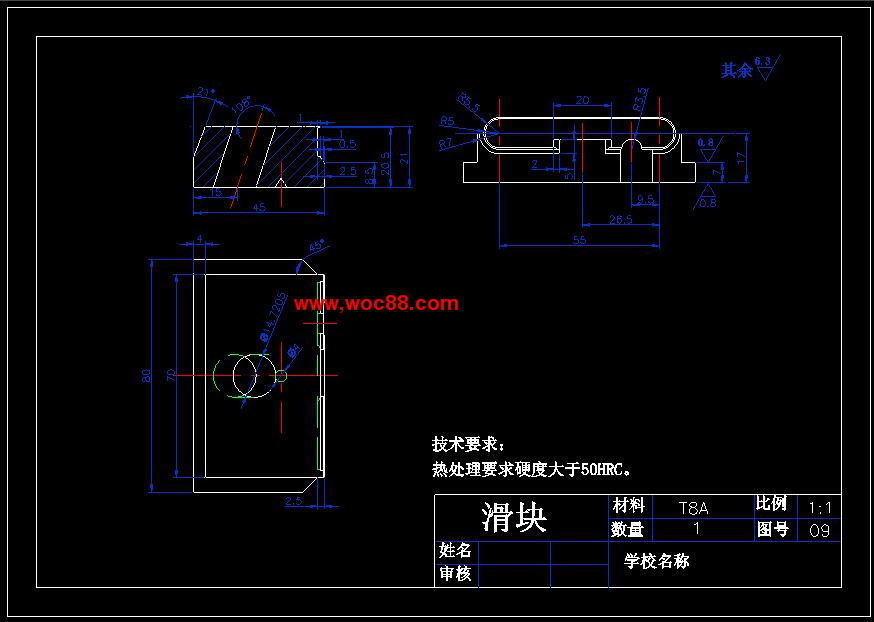 （全套CAD）放音機機殼注射模設計（終稿）CAD截圖09