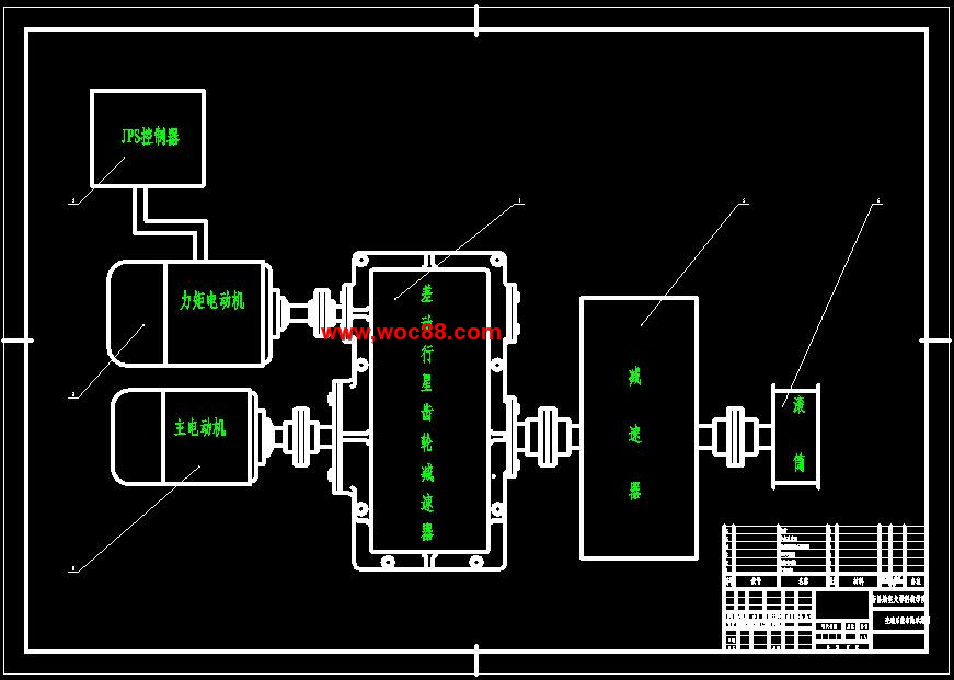 （全套CAD）無級調速提升絞車設計（終稿）CAD截圖02