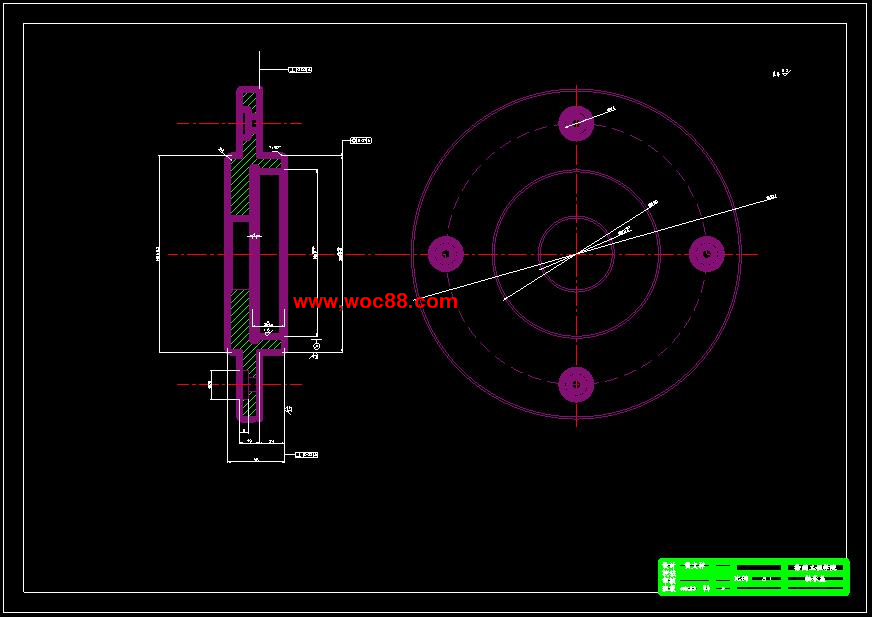 （全套CAD）數控銑床Z軸進給系統設計（終稿）【優秀帶6張CAD圖紙】CAD截圖04