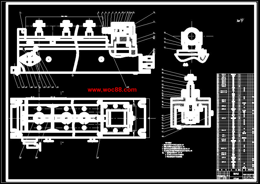 （全套CAD）方刀架工藝及銑床和鉆床夾具設計（終稿）CAD截圖03