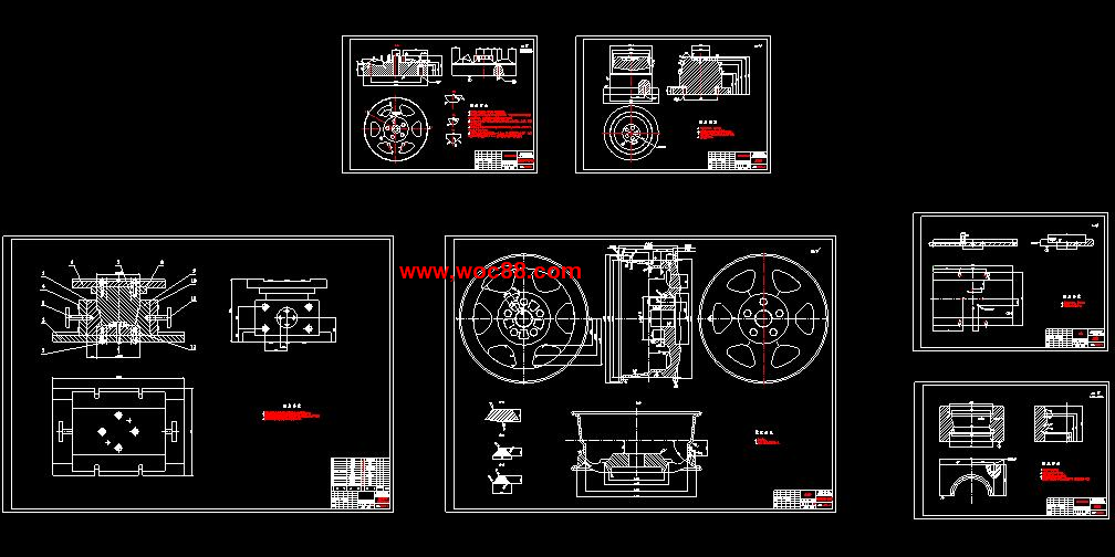 （全套CAD）汽車輪轂的結構與模具設計（終稿）CAD截圖06