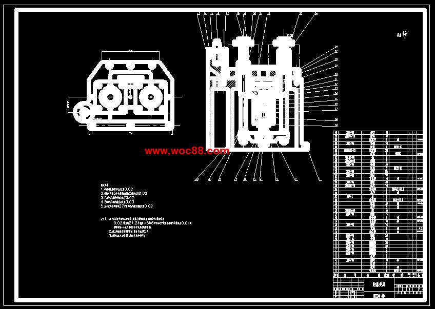 （全套CAD）方刀架工藝及銑床和鉆床夾具設計（終稿）CAD截圖01