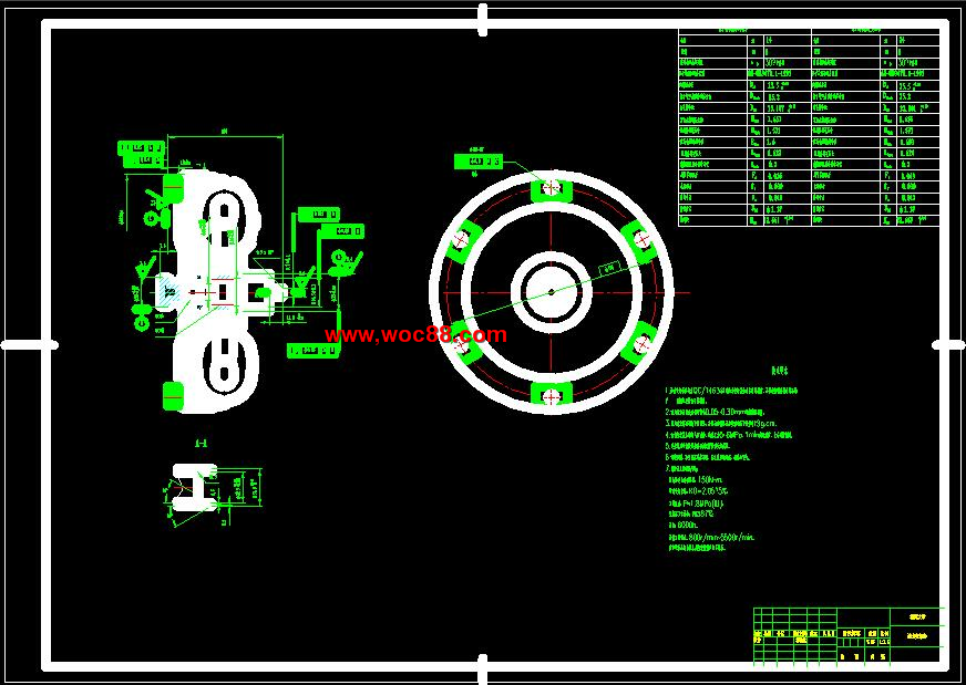 （全套CAD）汽車用液力變矩器設計及性能仿真（終稿）CAD截圖01