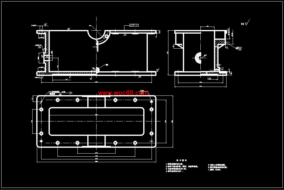 （全套CAD）曲軸箱箱體工藝及銑床夾具設計（終稿）CAD截圖04