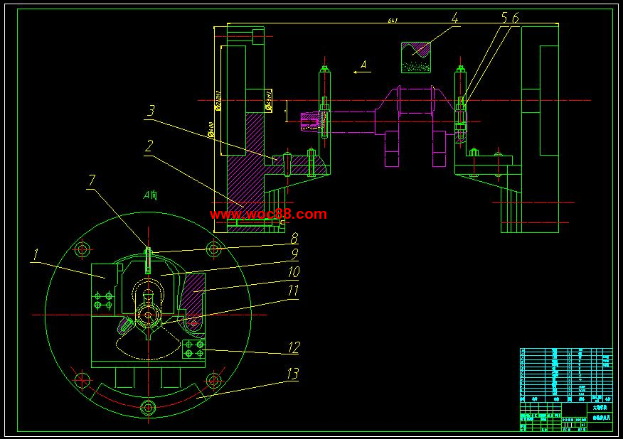 （全套CAD）曲軸工藝規程設計及系列夾具設計（終稿）CAD截圖04