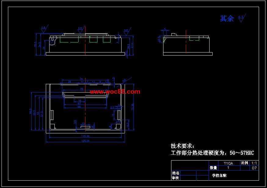 （全套CAD）放音機機殼注射模設計（終稿）CAD截圖06
