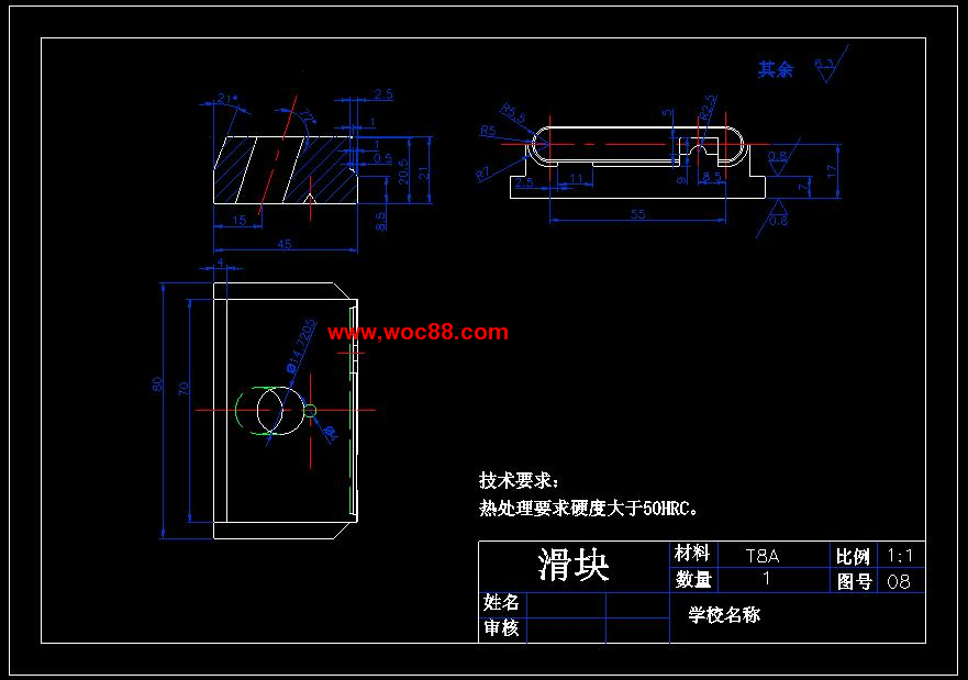 （全套CAD）放音機機殼注射模設計（終稿）CAD截圖04