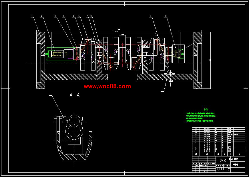 （全套CAD）曲軸加工工藝及鉆孔夾具設計（終稿）CAD截圖03