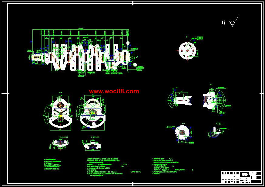 （全套CAD）曲軸加工工藝及鉆孔夾具設計（終稿）CAD截圖01