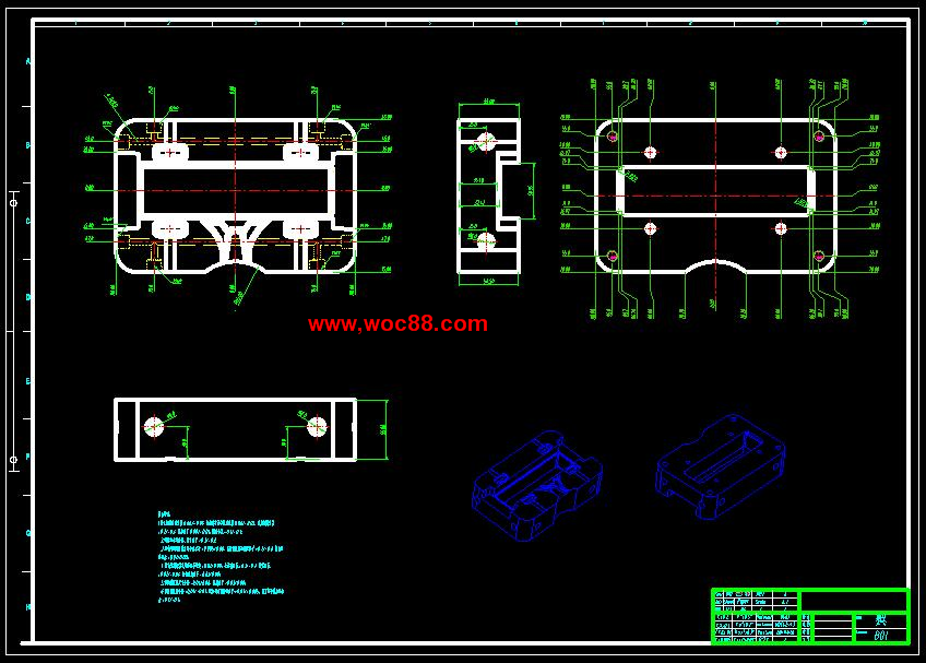 （全套CAD）方形支架體壓鑄模具設計（終稿）CAD截圖05
