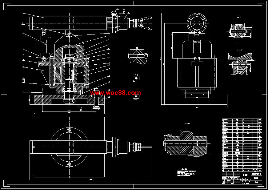 （全套CAD）曲軸搬運機械手畢業設計（終稿）CAD截圖02