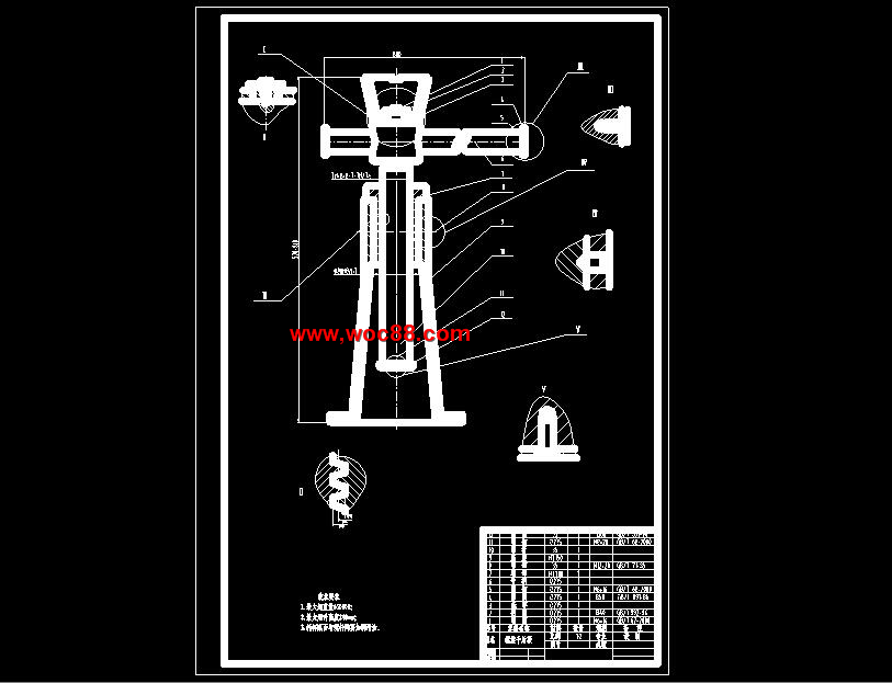 （全套CAD）汽車用螺旋千斤頂設計（終稿）CAD截圖06