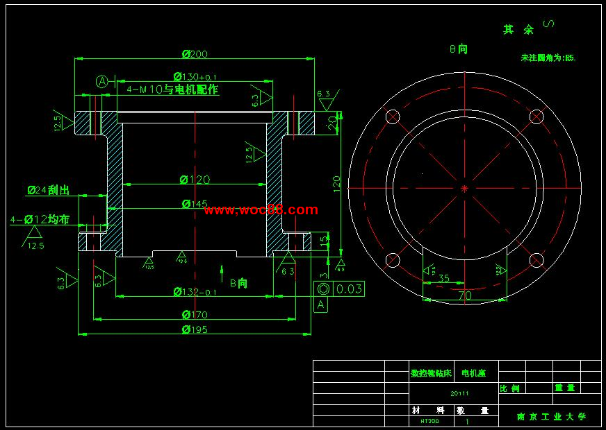 （全套CAD）數控銑鉆床的設計（終稿）【優秀合計84張CAD圖紙全套】CAD截圖05