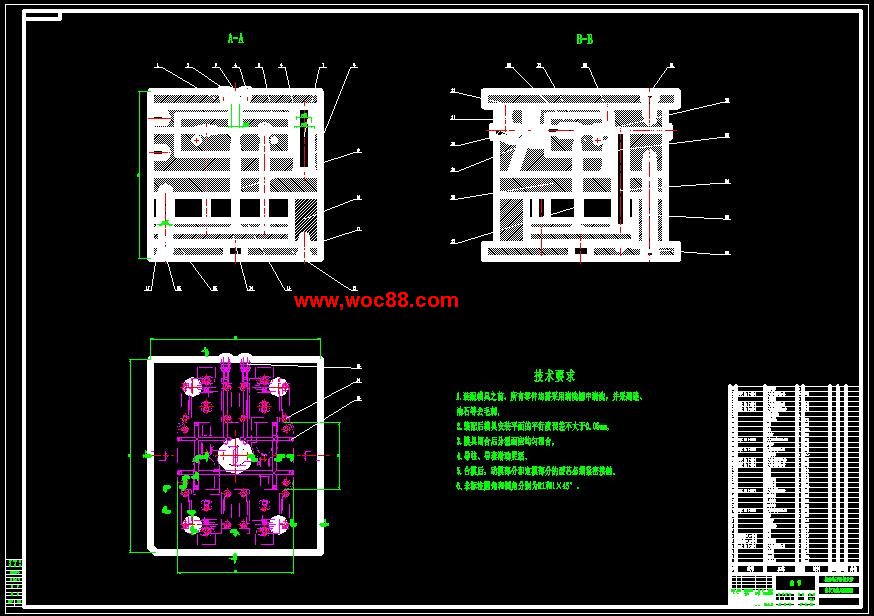 （全套CAD）晾衣叉塑料模具設計（終稿）CAD截圖01