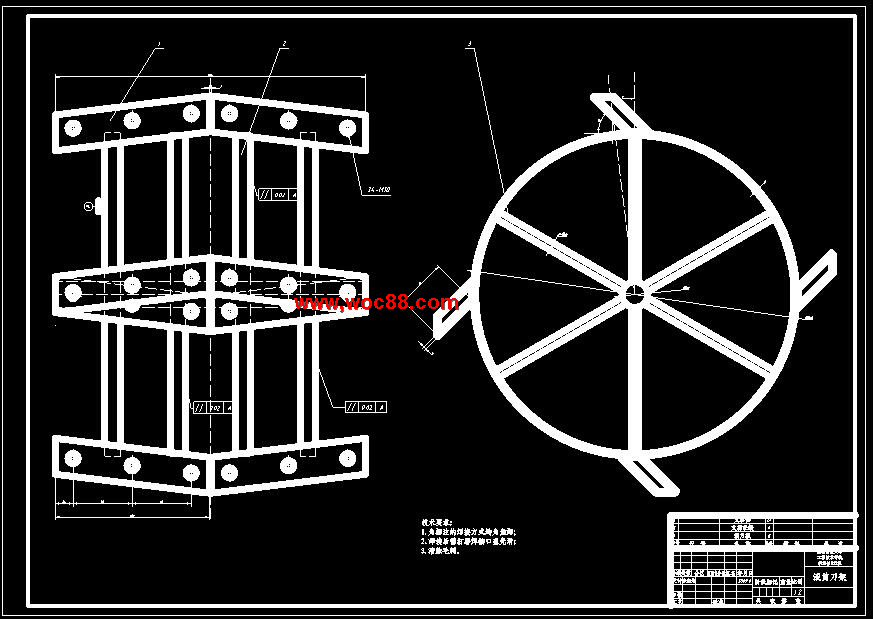 （全套CAD）檸條聯合收割機壓扁及切碎裝置的設計（終稿）CAD截圖03