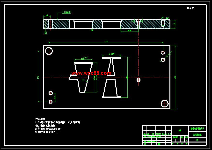 （全套CAD）柜門緩沖支架沖孔彎曲級進模設計（終稿）CAD截圖02